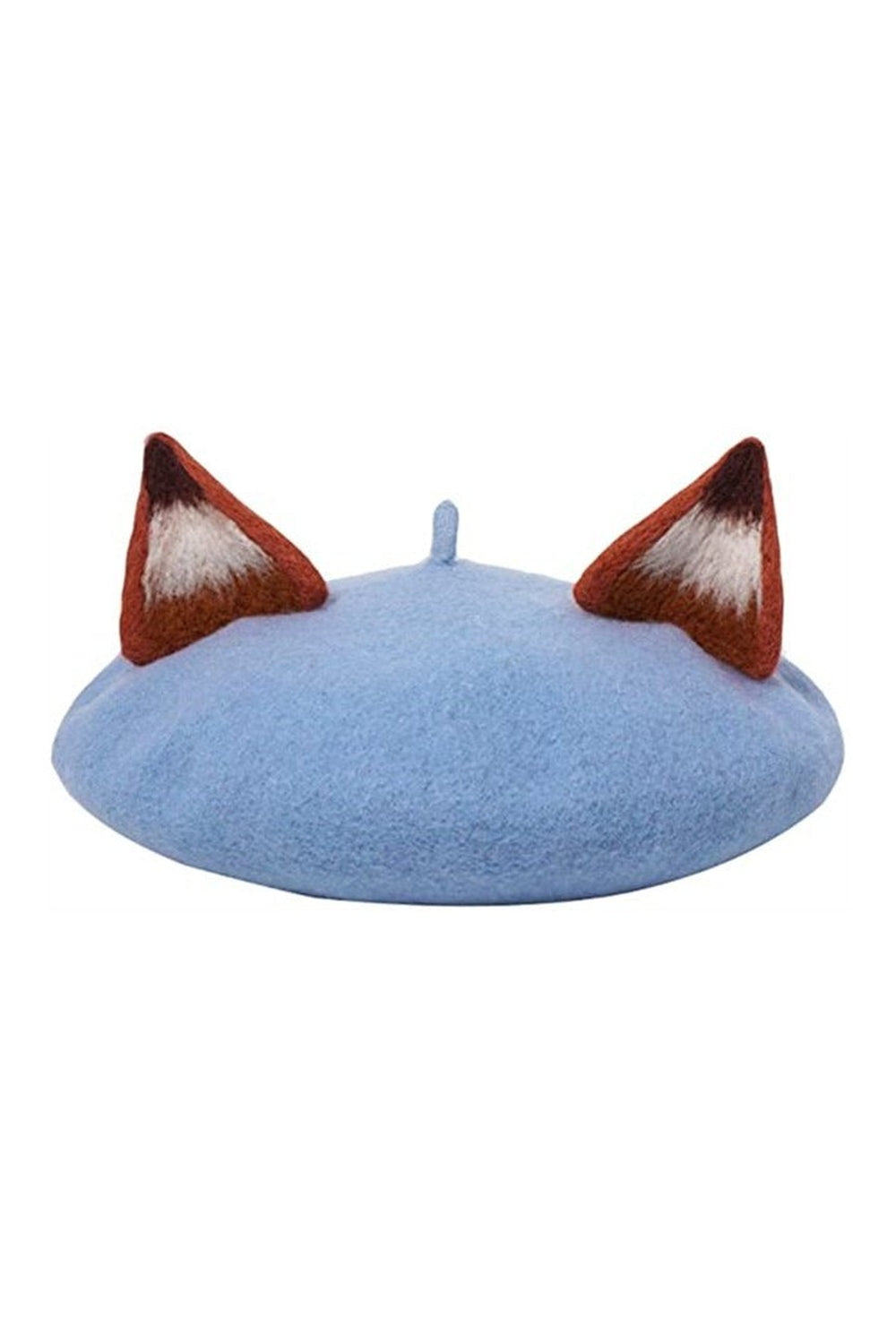Y2k Fox Ear Wool Beret