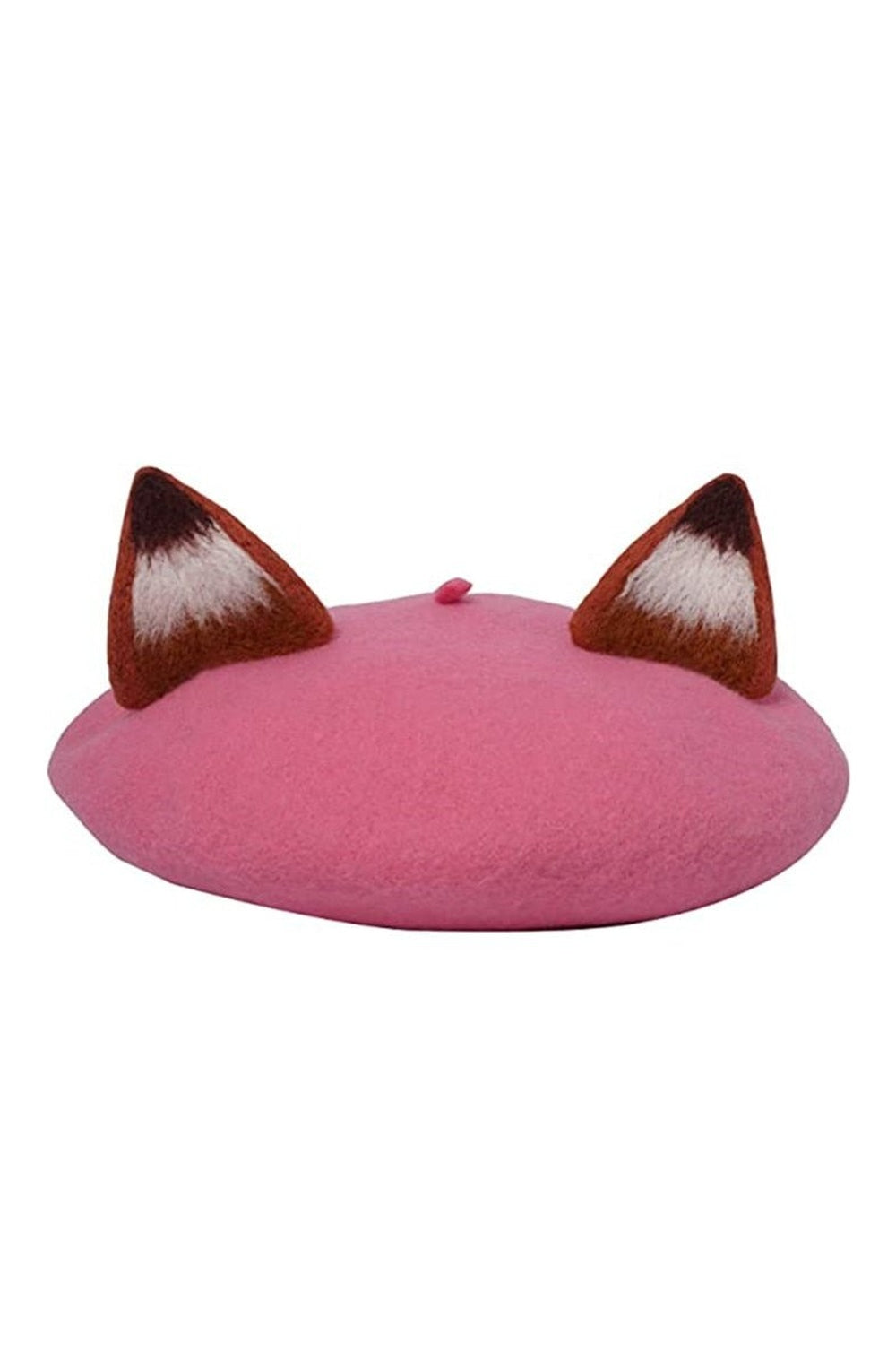 Y2k Fox Ear Wool Beret