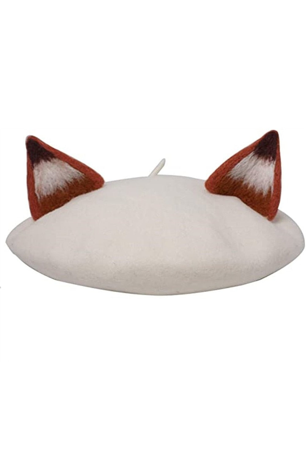 Y2k Fox Ear Wool Beret