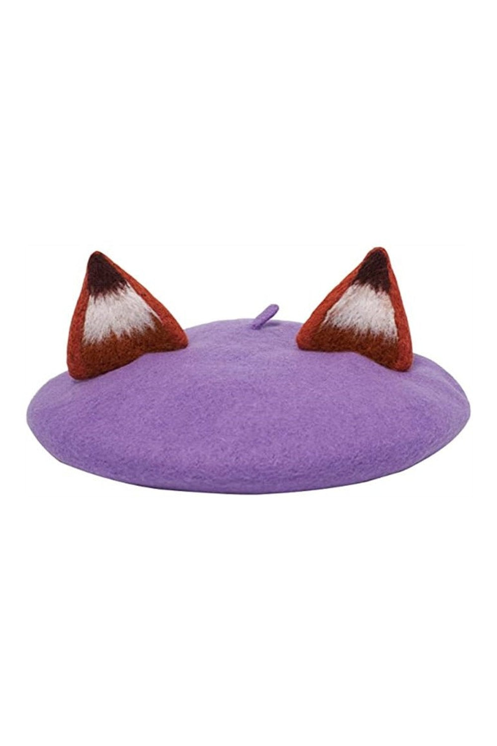 Y2k Fox Ear Wool Beret