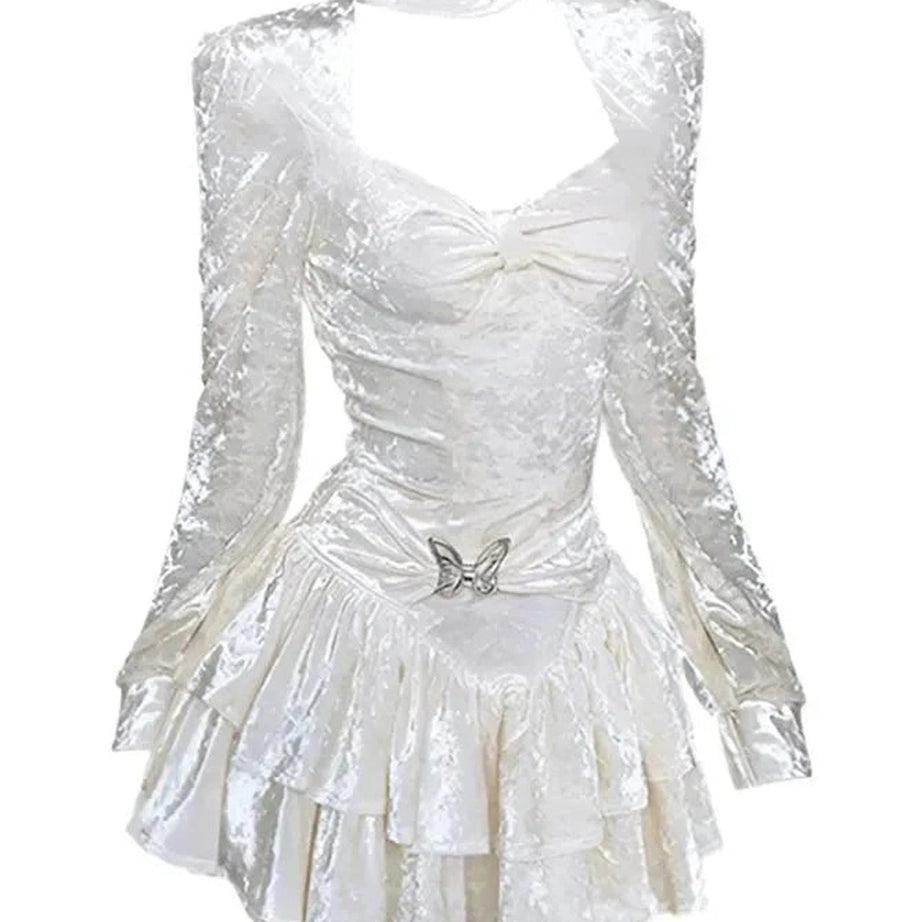 Y2k French Court Fairy Dress