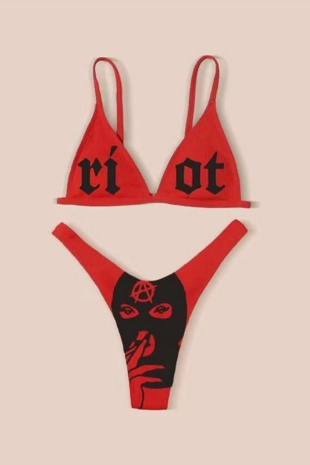 Y2k Funny Printed Summer Bikini