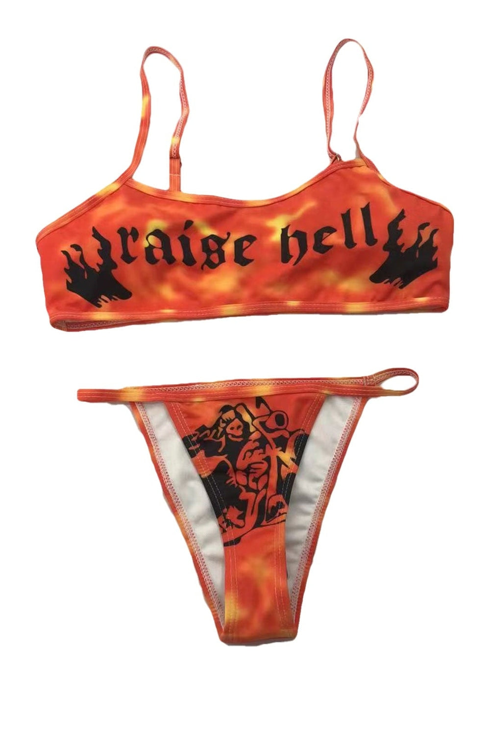 Y2k Funny Printed Summer Bikini