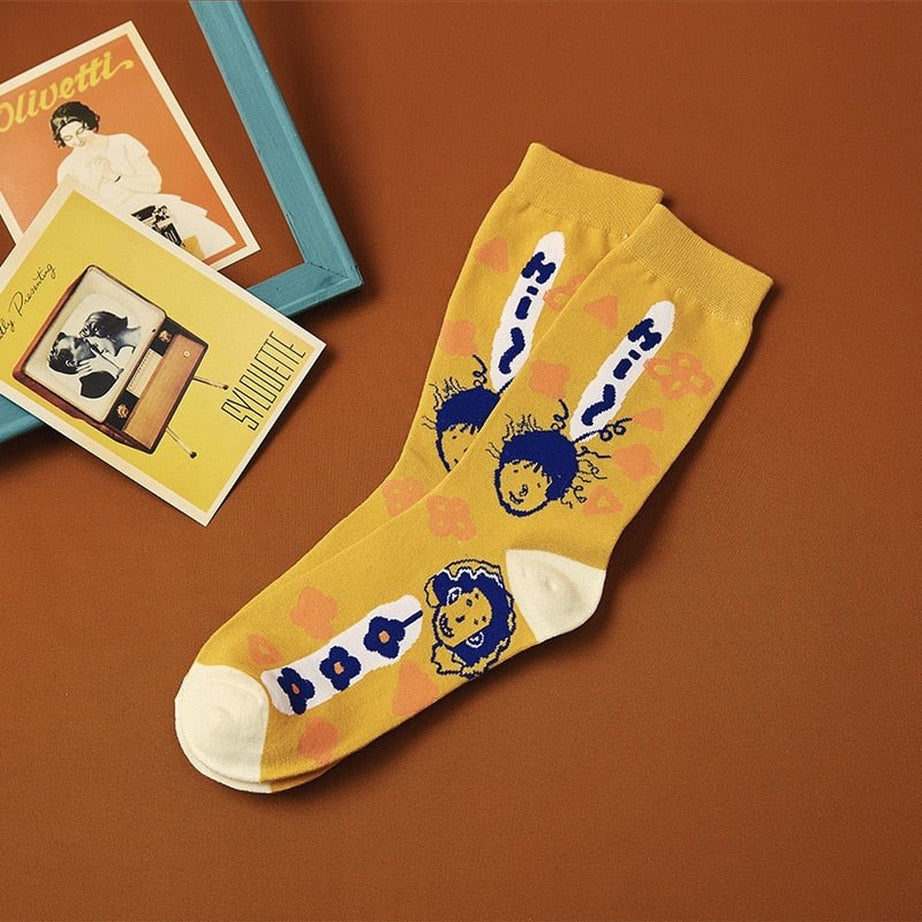 Y2k Funny Villain Socks