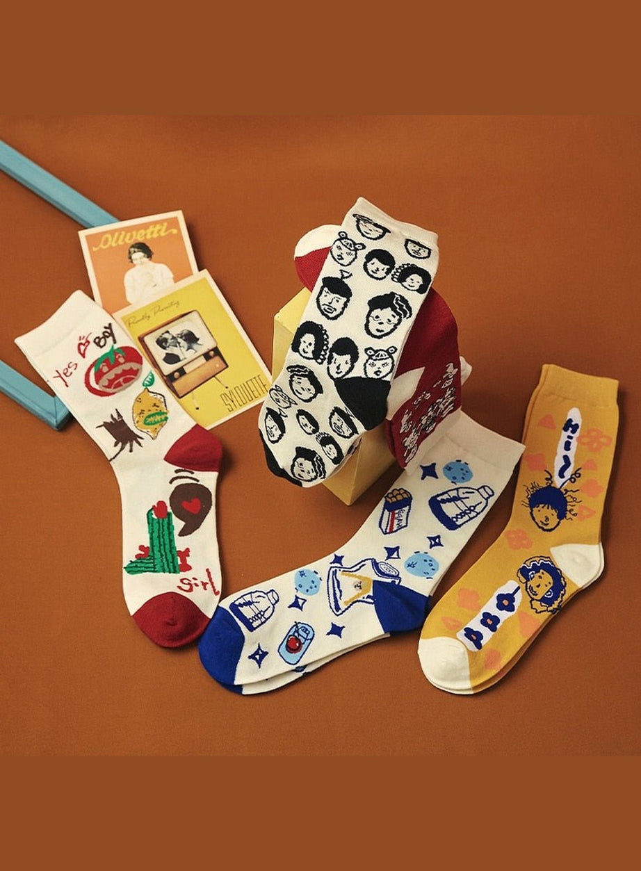 Y2k Funny Villain Socks