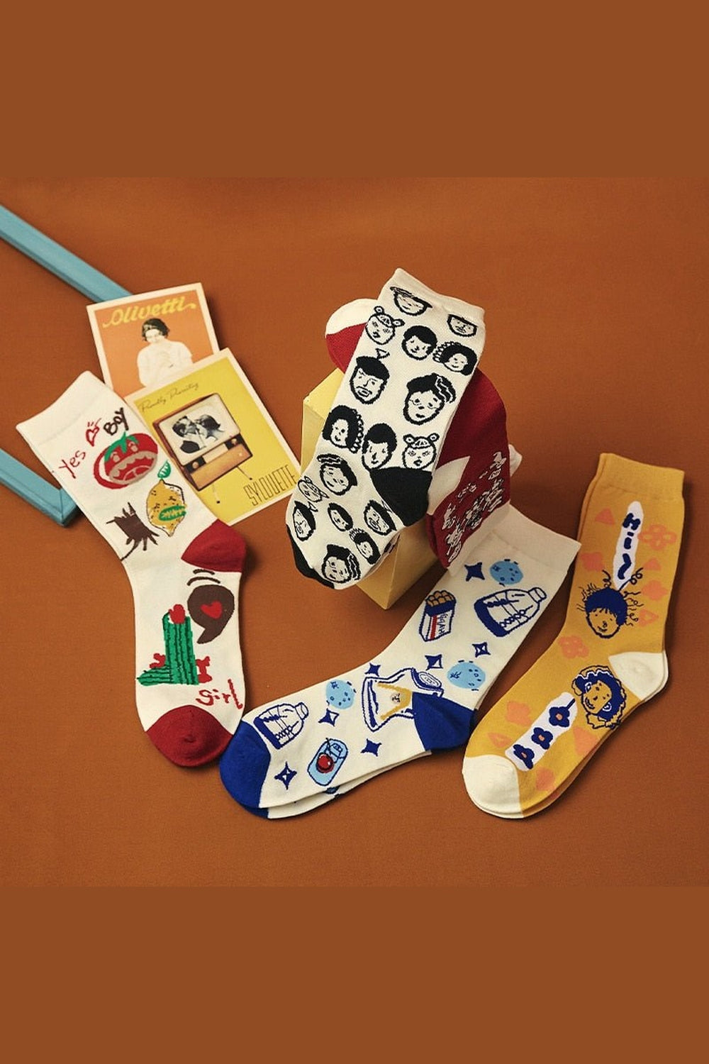 Y2k Funny Villain Socks