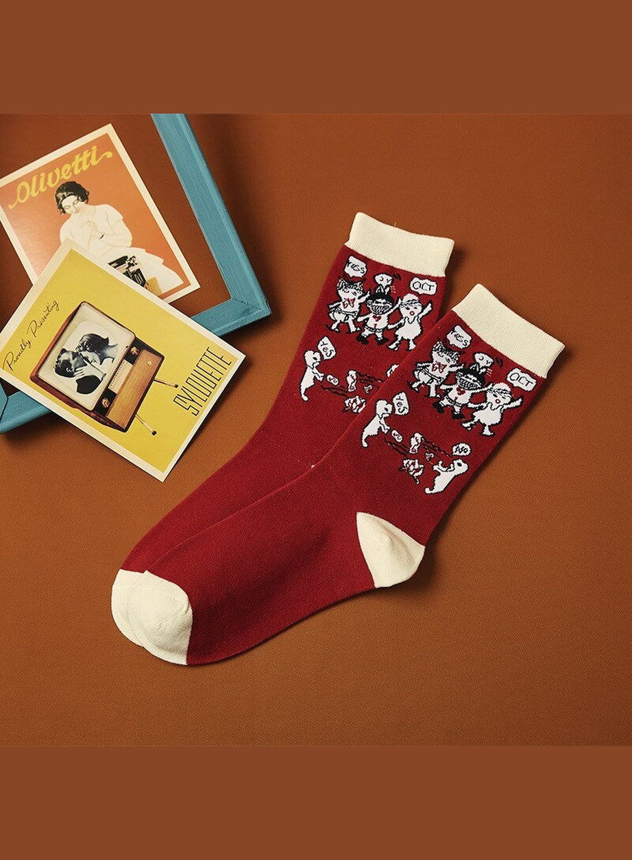 Y2k Funny Villain Socks