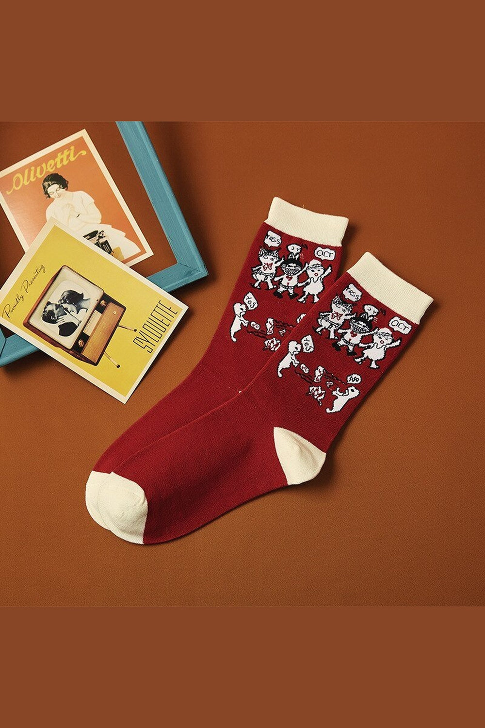 Y2k Funny Villain Socks