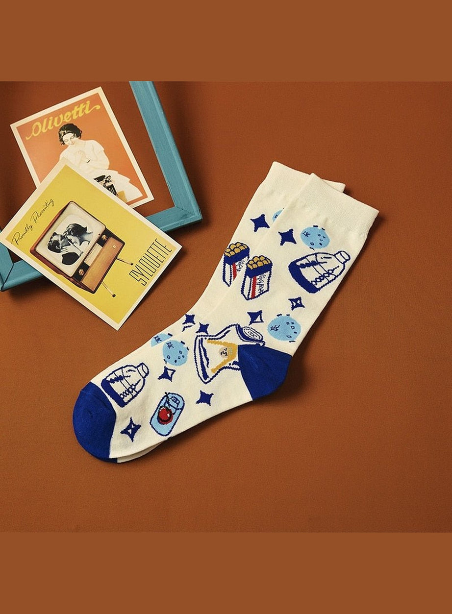 Y2k Funny Villain Socks