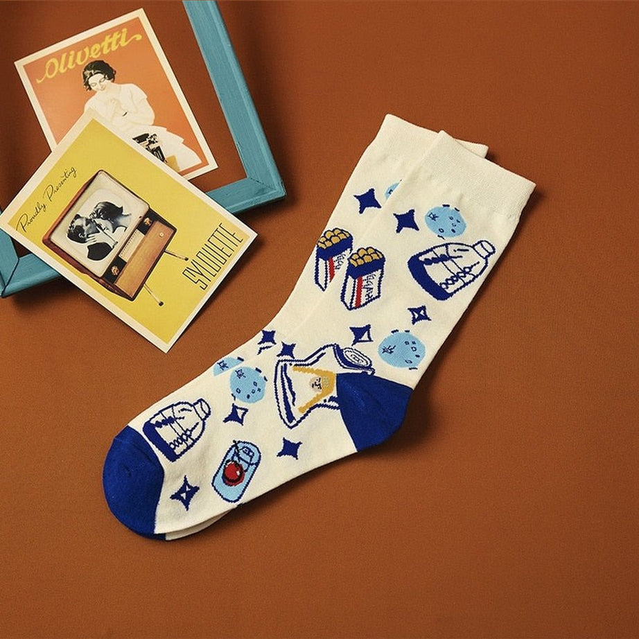 Y2k Funny Villain Socks