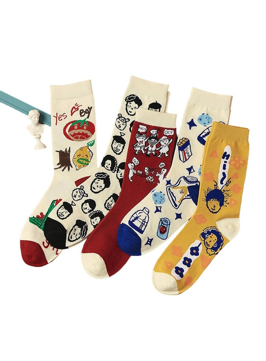 Y2k Funny Villain Socks