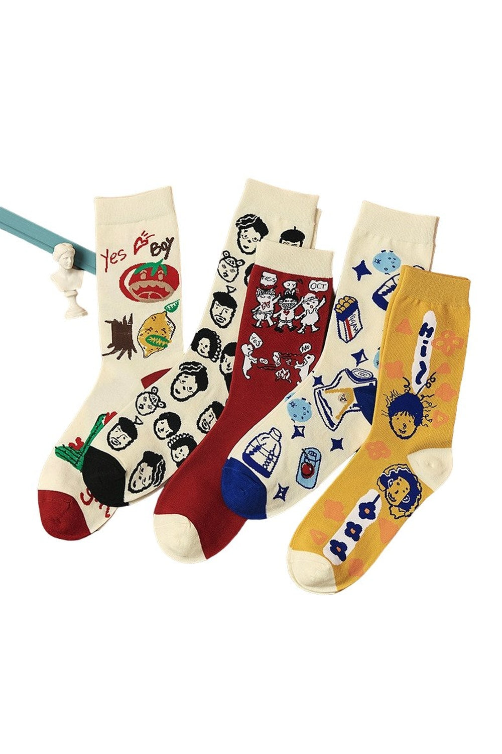 Y2k Funny Villain Socks