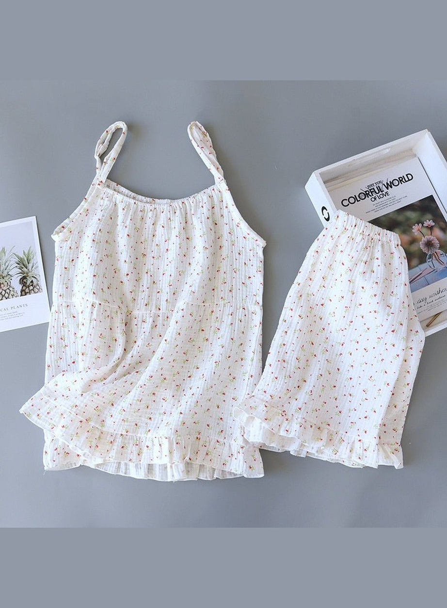 Y2k Gauze Cotton Pajama