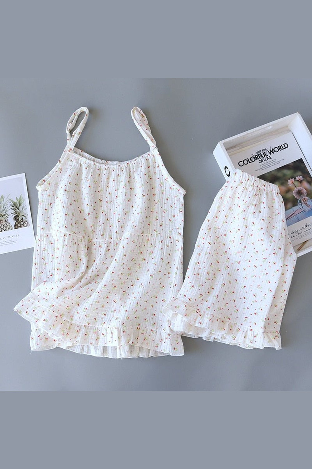 Y2k Gauze Cotton Pajama