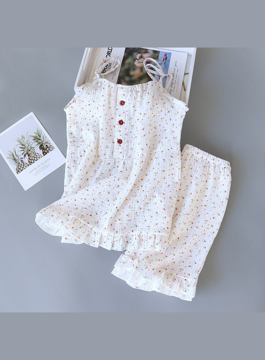 Y2k Gauze Cotton Pajama