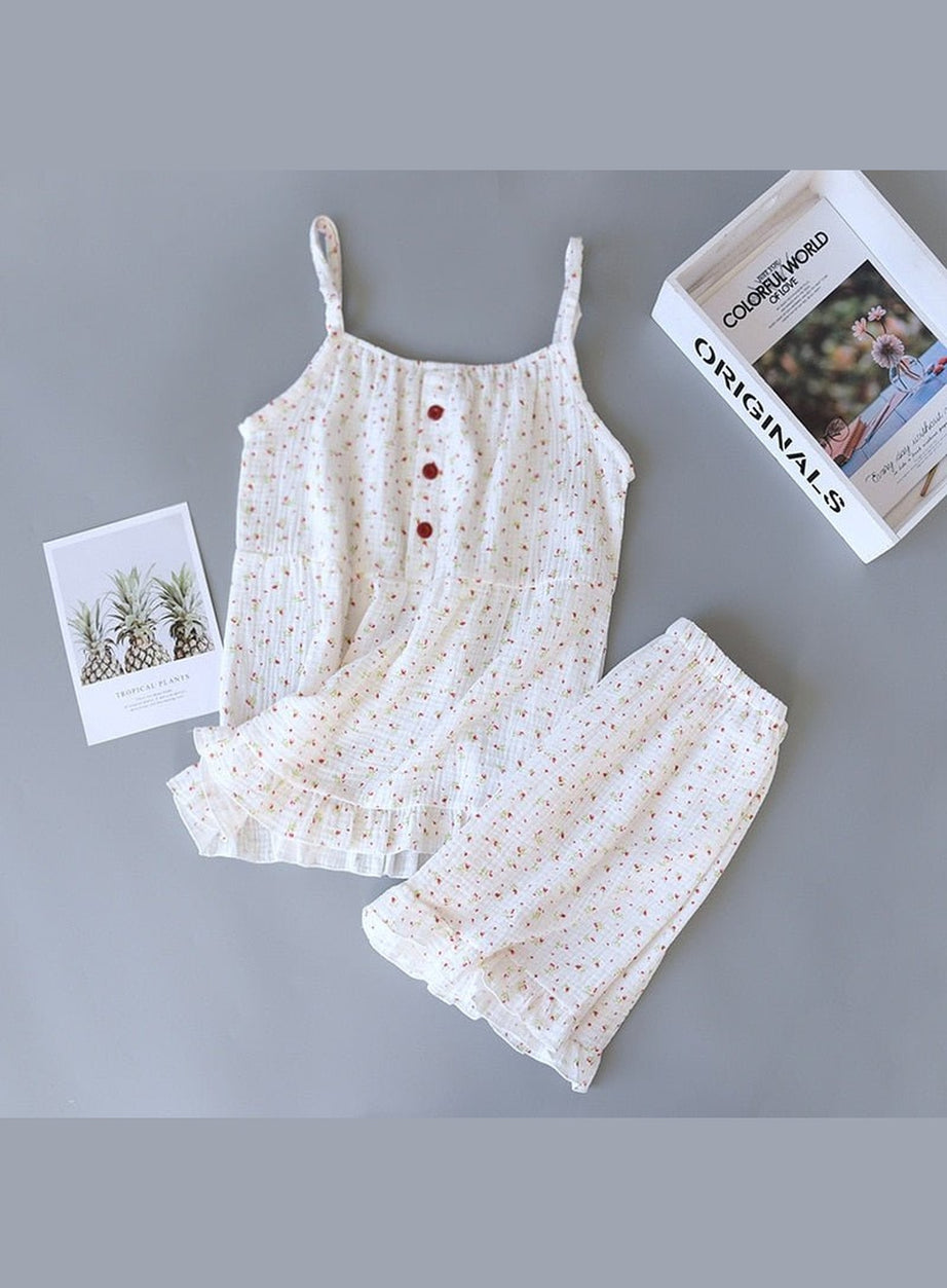 Y2k Gauze Cotton Pajama