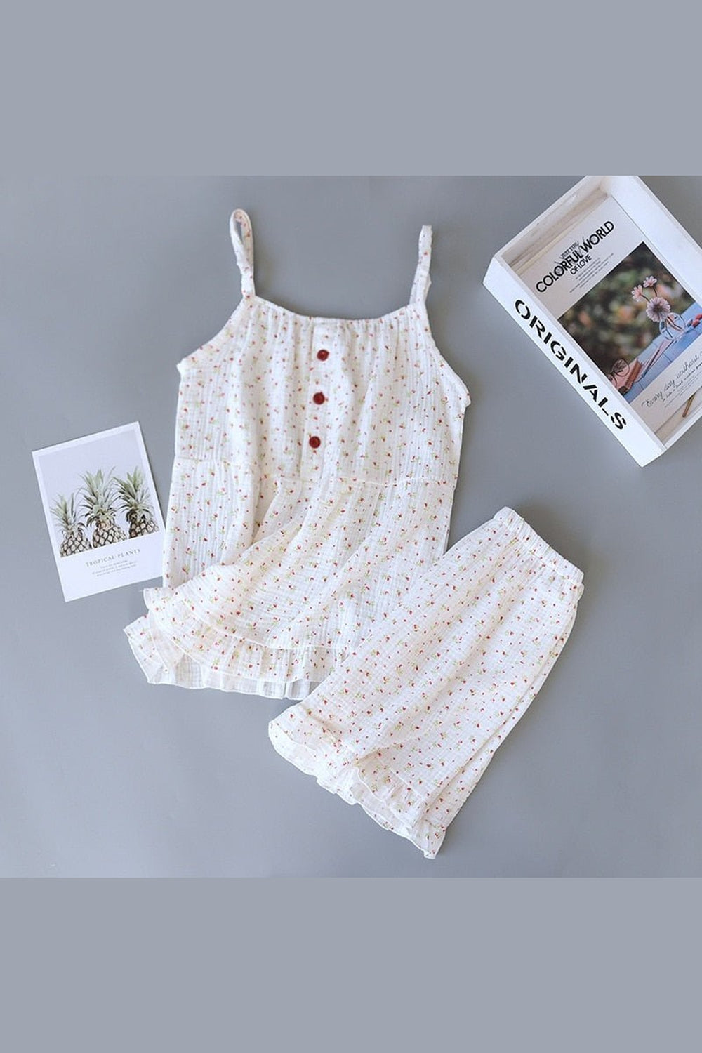 Y2k Gauze Cotton Pajama