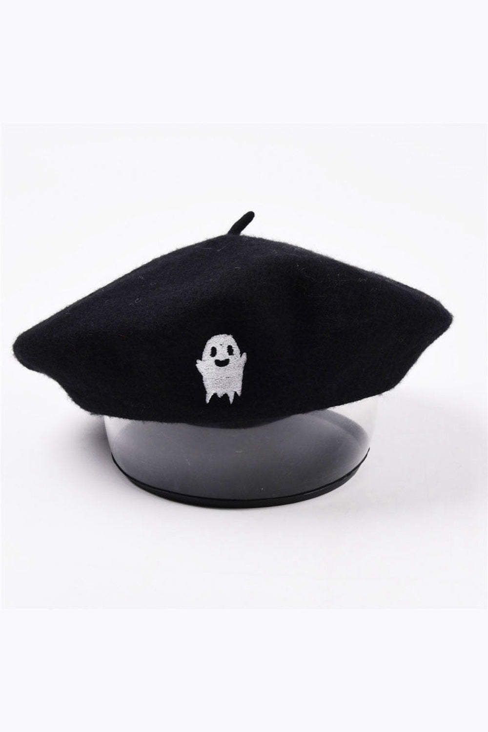 Y2k Ghost Embroidery Halloween Beret