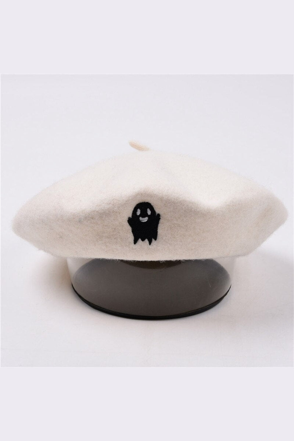 Y2k Ghost Embroidery Halloween Beret