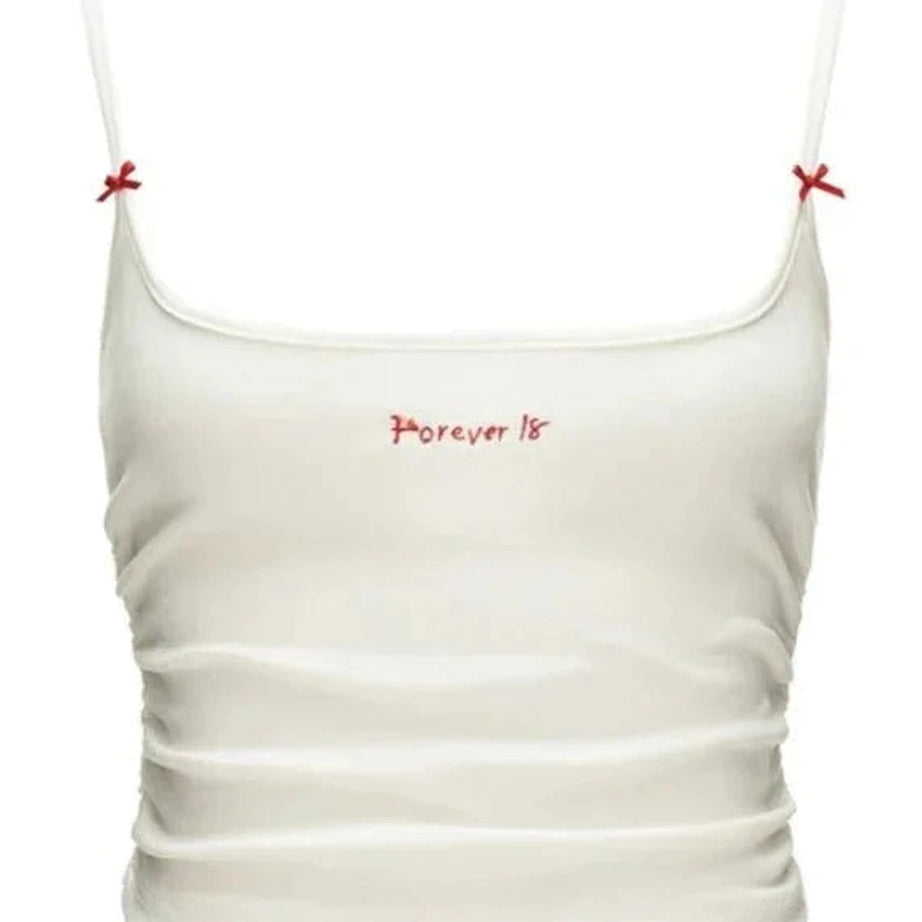 Y2k Gingham Peekaboo Cami Top