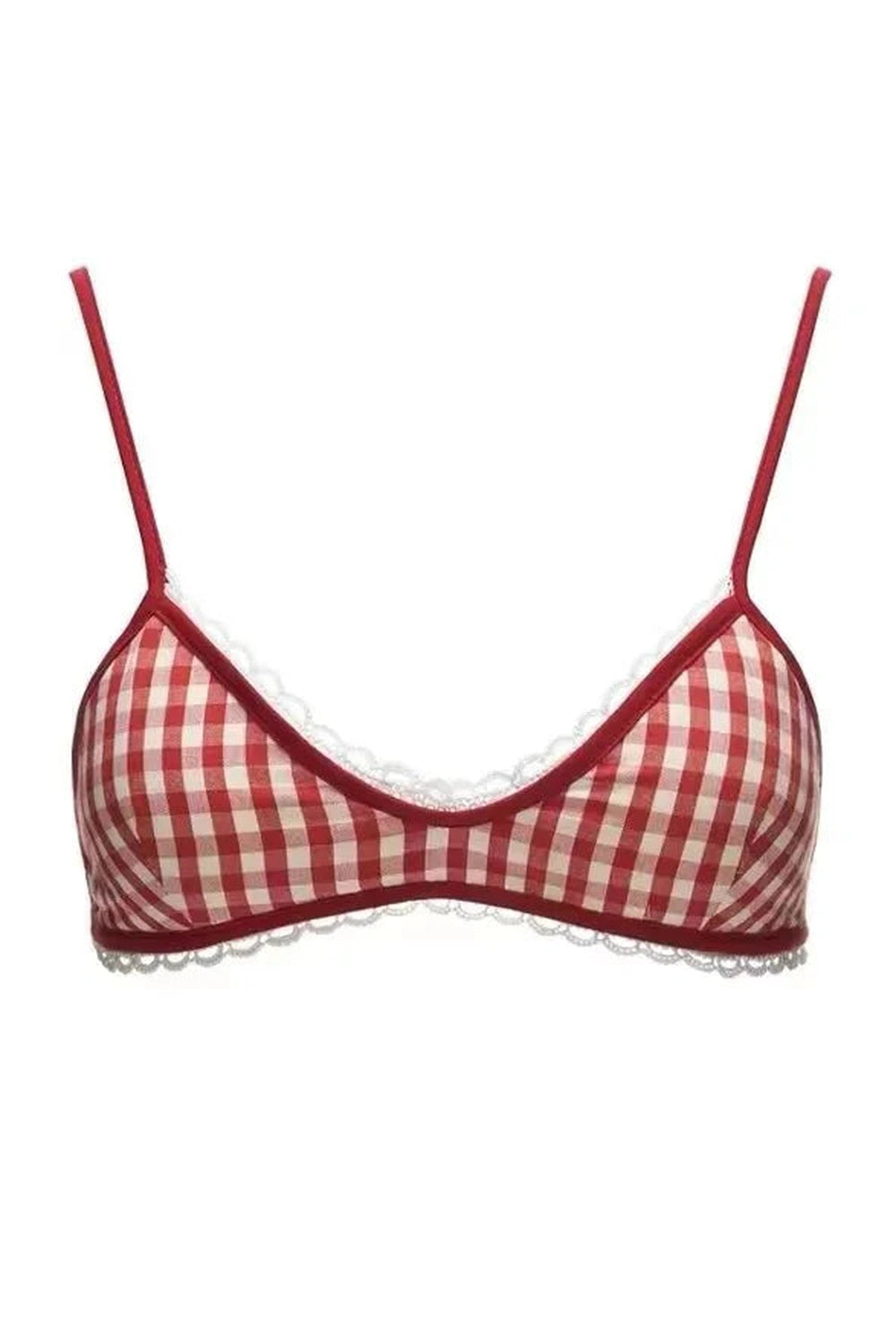 Y2k Gingham Peekaboo Cami Top
