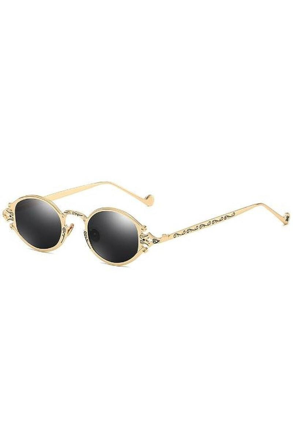 Y2k Gold Color Oval Sunglasses