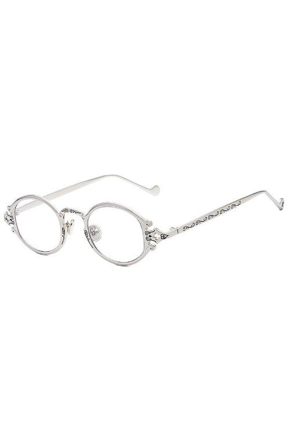 Y2k Gold Color Oval Sunglasses