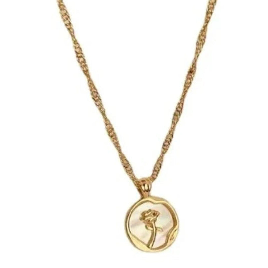 Y2k Golden Silhouette Pendant