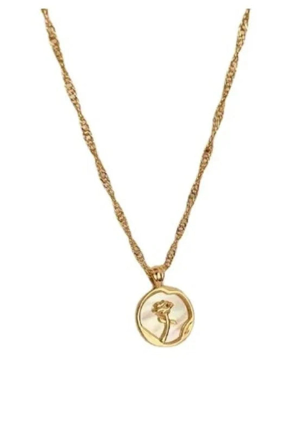 Y2k Golden Silhouette Pendant