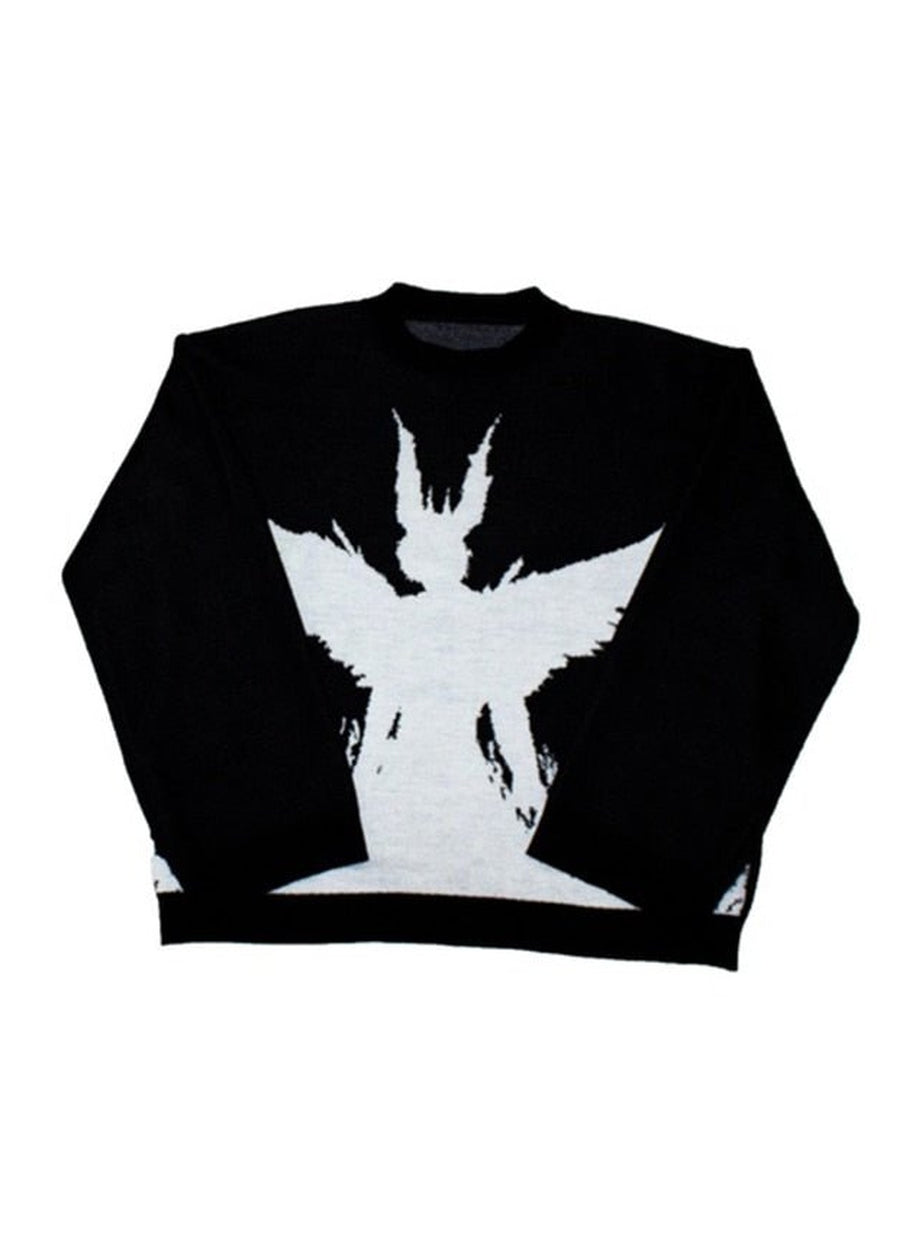 Y2k Goth Aesthetic Loose Sweater