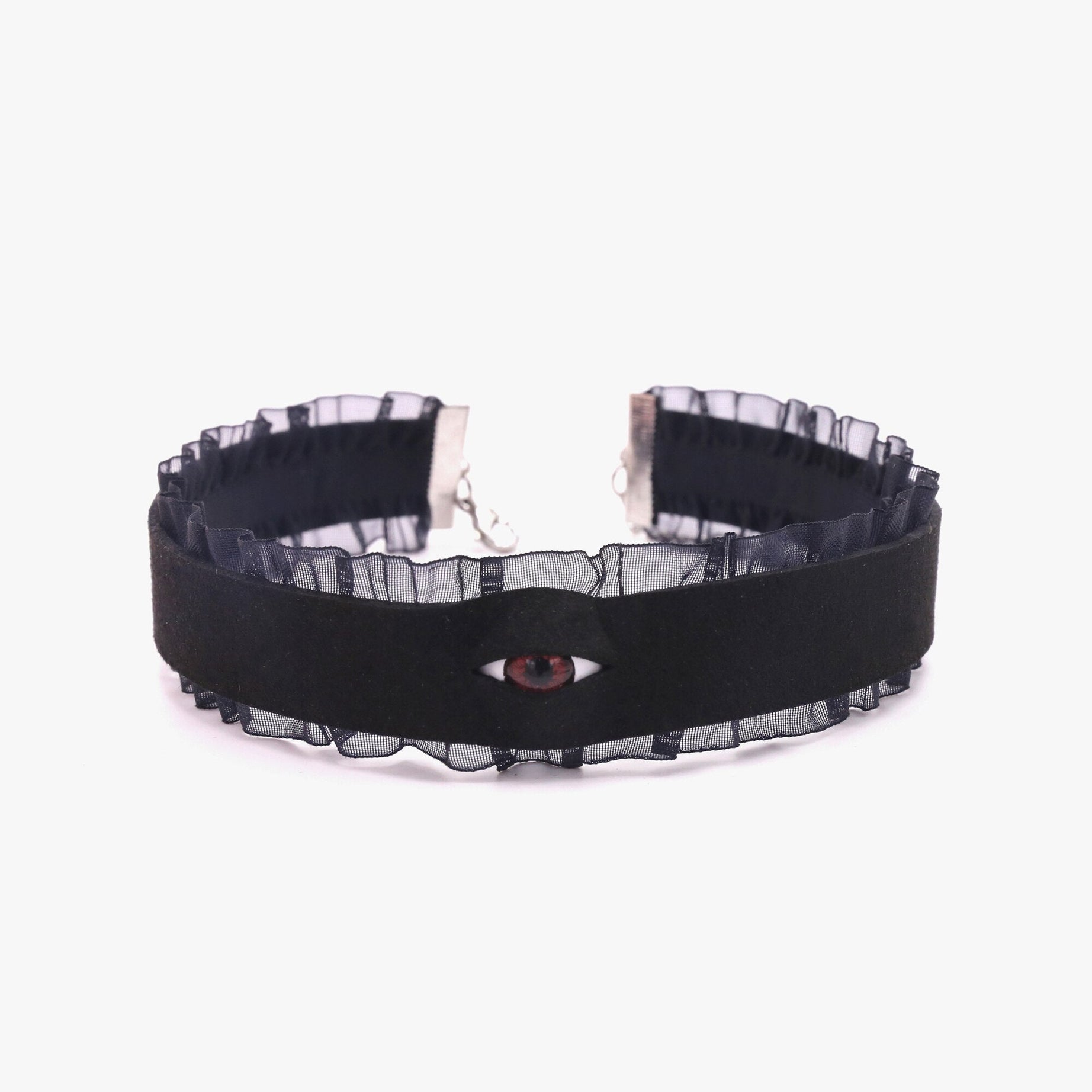 Goth Eyes Lace Choker -