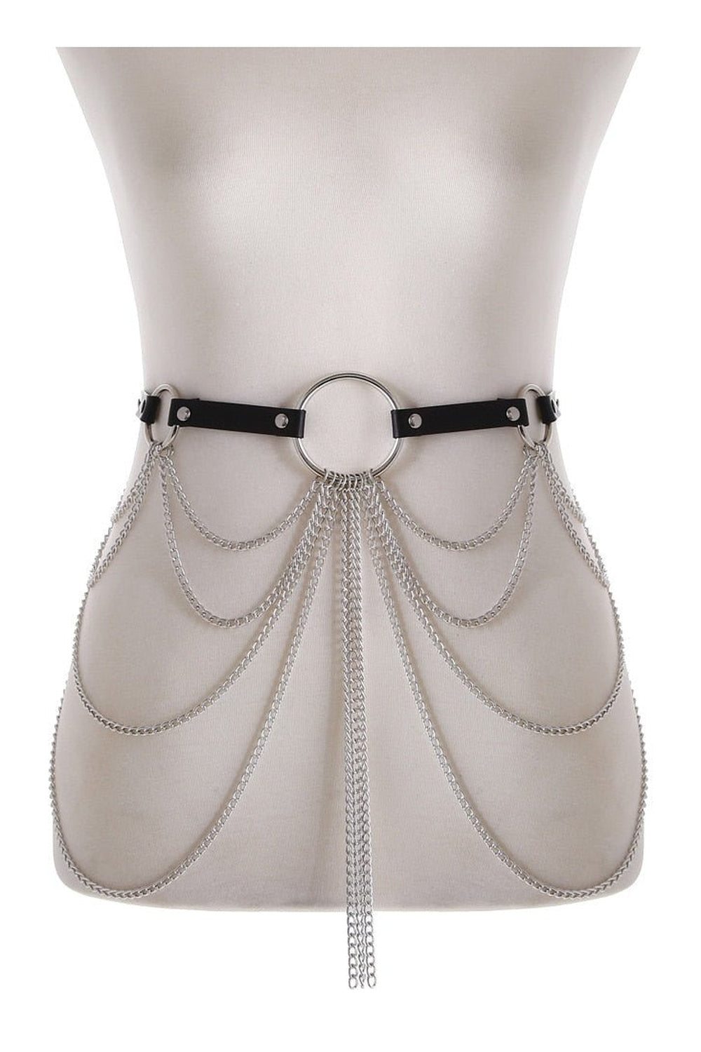 Y2k Goth Faux Leather Belt