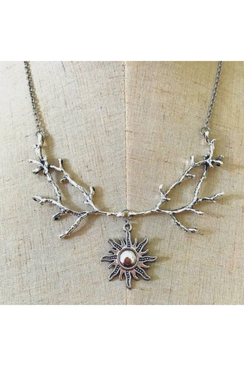 Y2k Goth Forest Tree Necklace