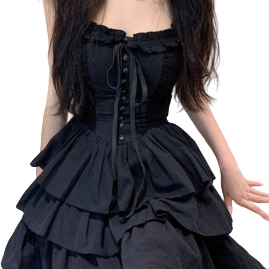 Y2k Goth Harajuku Slip Dress