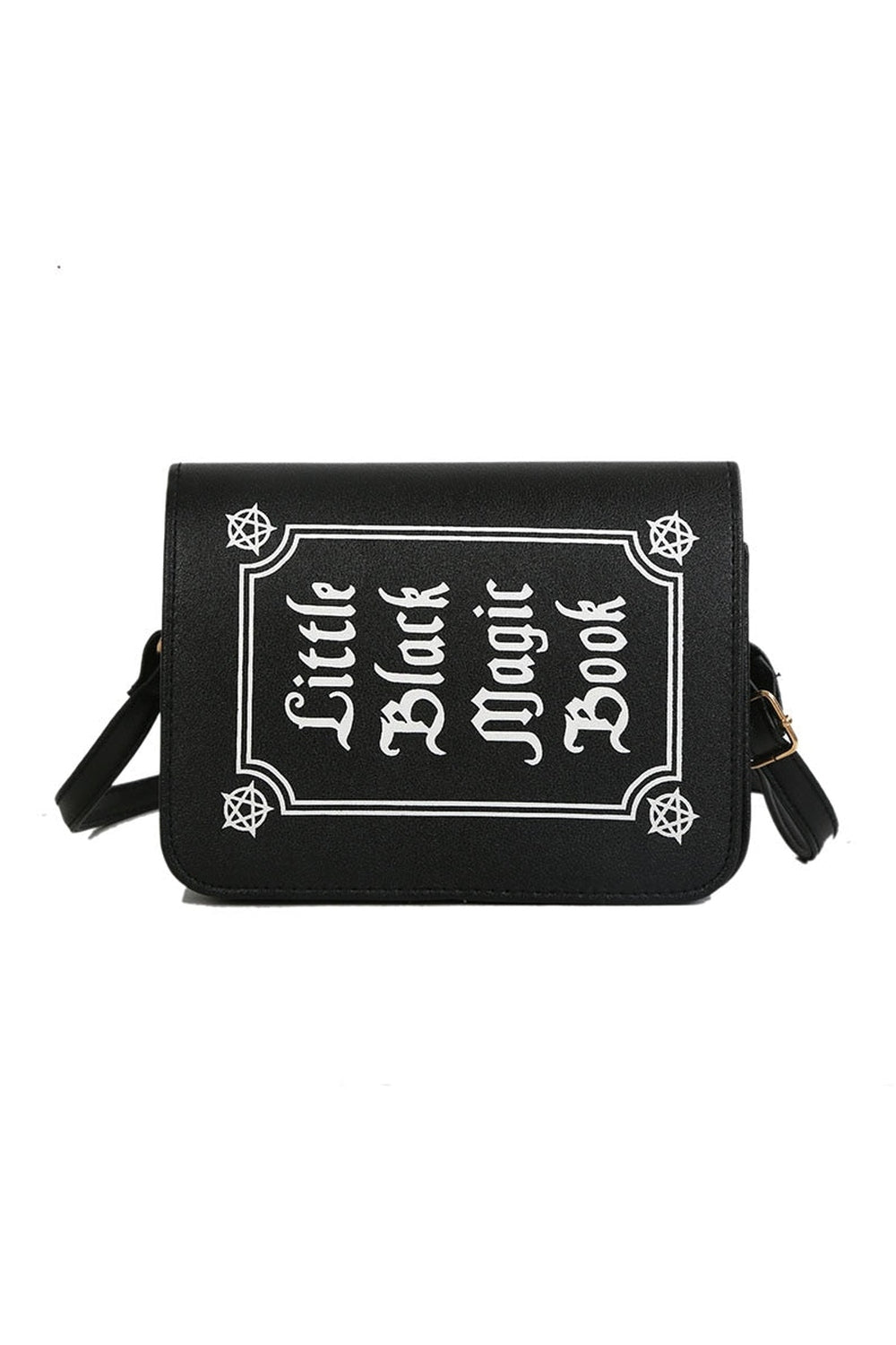 Y2k Goth Letter Print Shoulder Bag