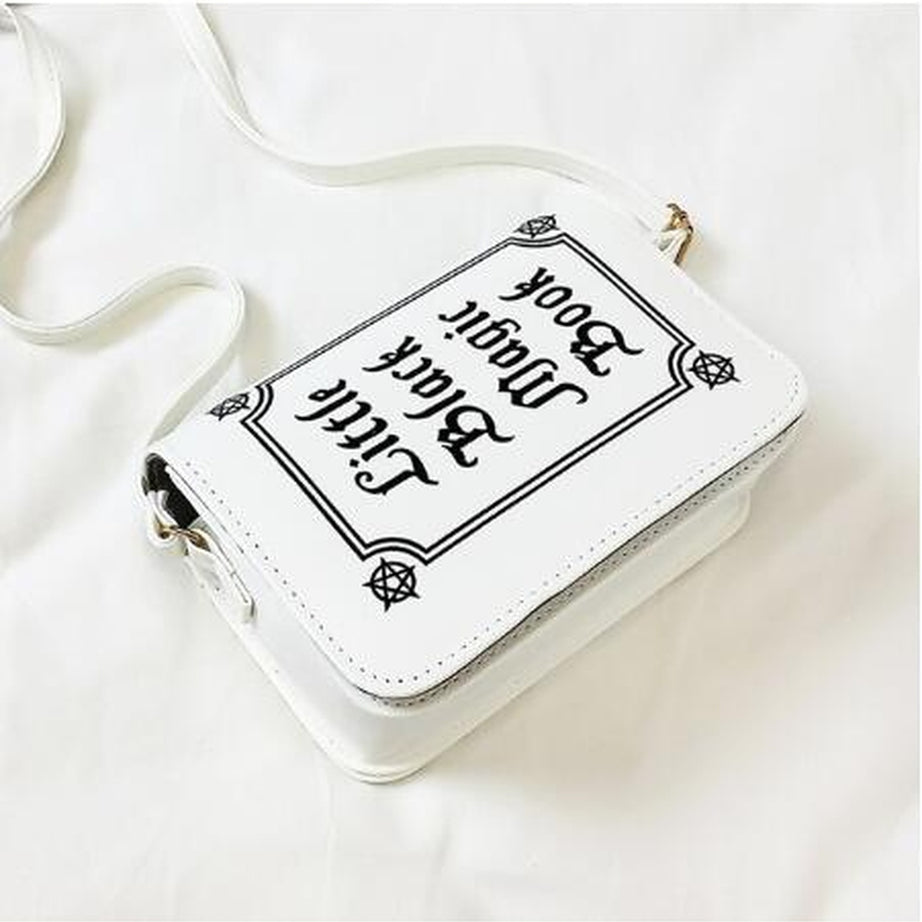 Y2k Goth Letter Print Shoulder Bag