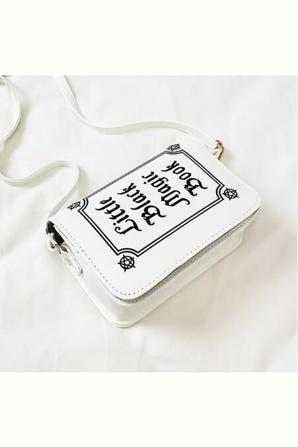 Y2k Goth Letter Print Shoulder Bag