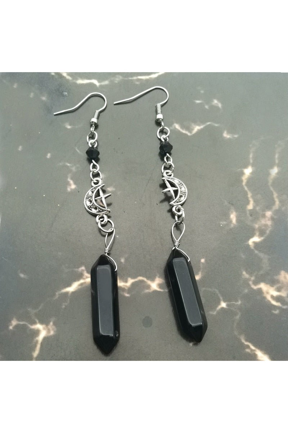 Y2k Goth Mysterious Crystal Earrings