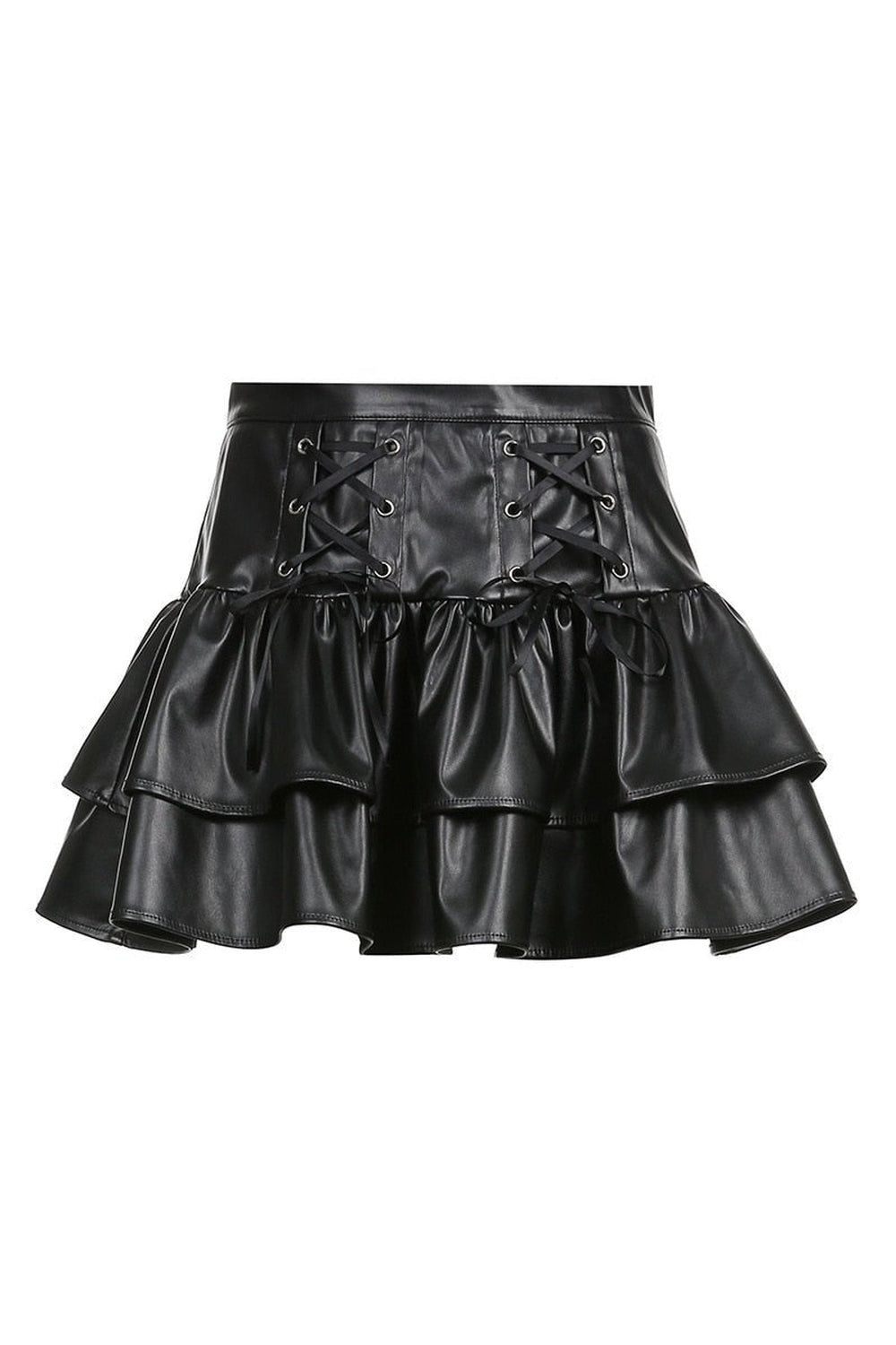 Y2k Goth & Punk PU Skirt