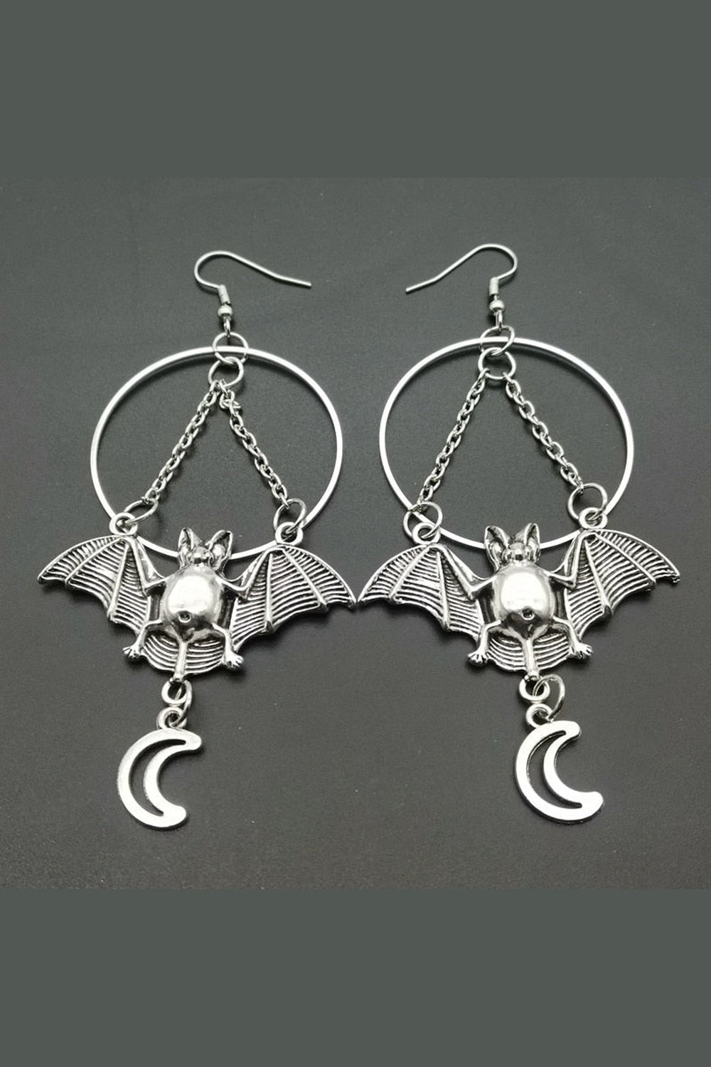 Y2k Goth Star and Bat Dangles Earrings