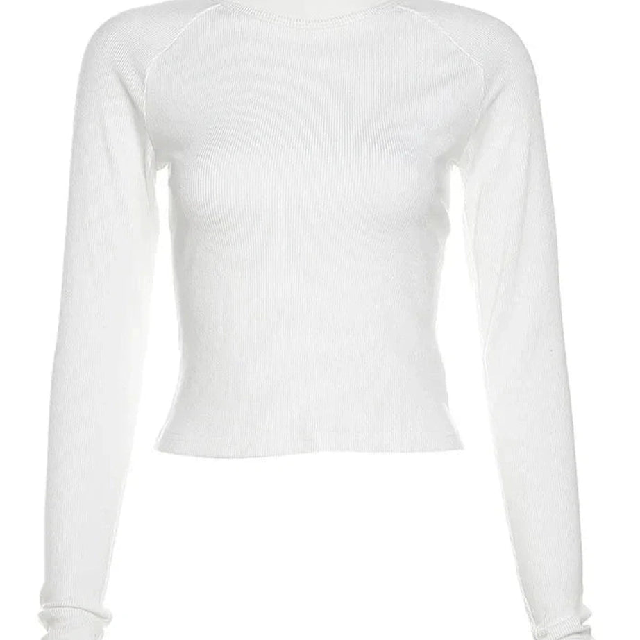 Y2k Gothic Angel Long Sleeve Top