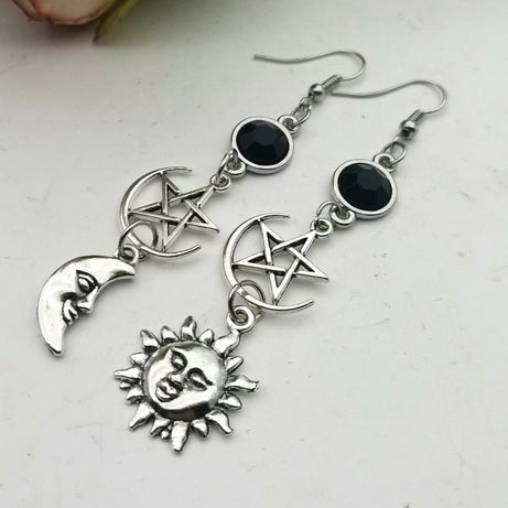 Gothic Celestial Earrings - Earrings