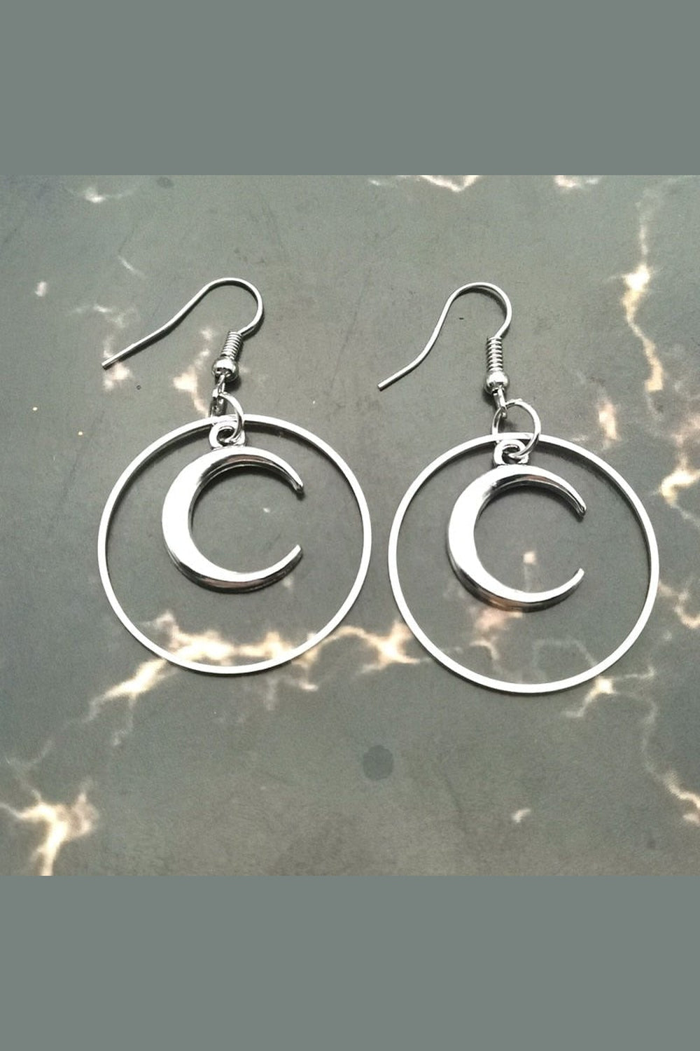 Y2k Gothic Crescent Earrings