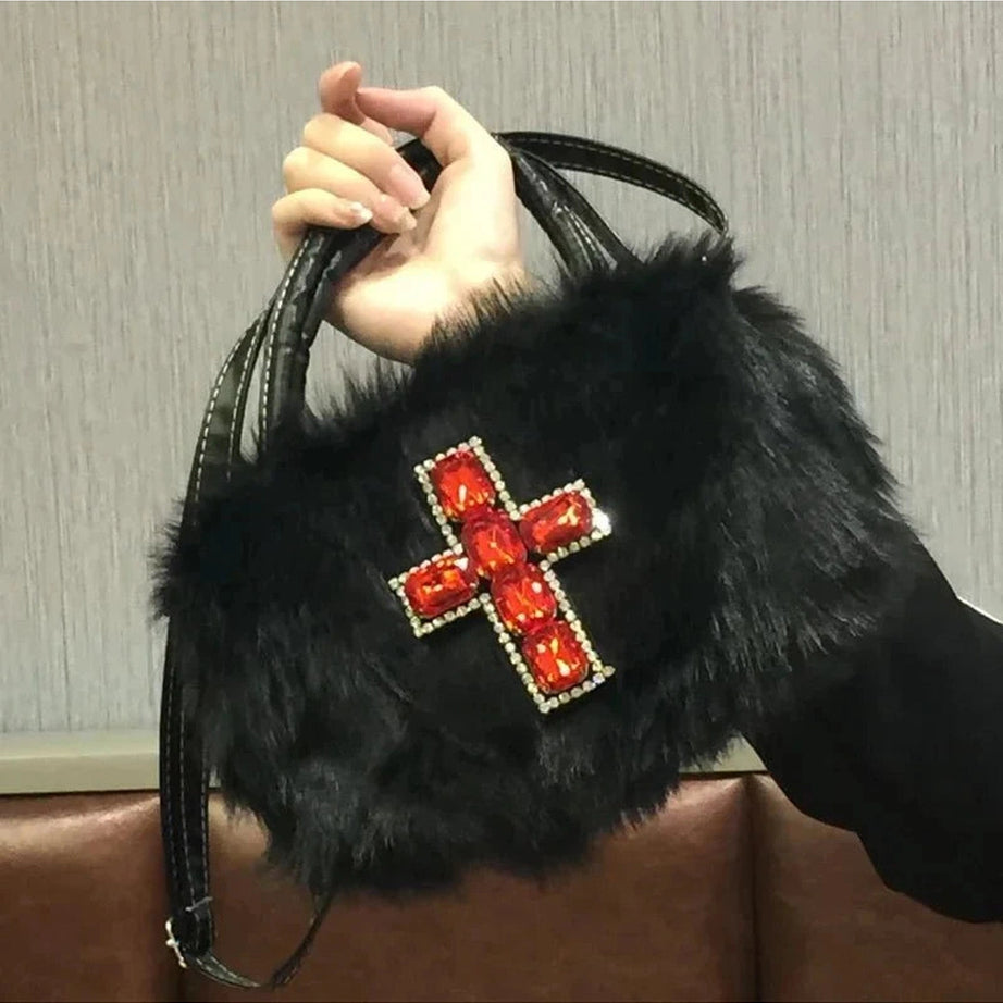 Y2k Gothic Cross Shoulder Bag