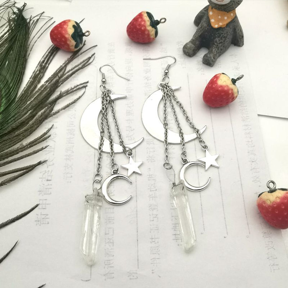 Y2k Gothic Crystal Earrings