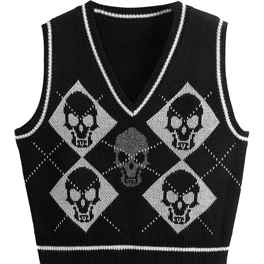 Y2k Gothic & E-girl Knit Sweater