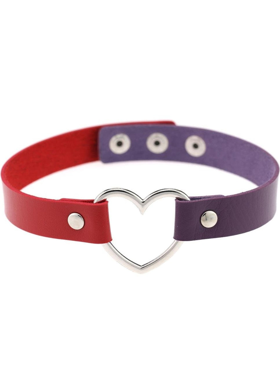 Y2k Gothic Faux Leather Choker