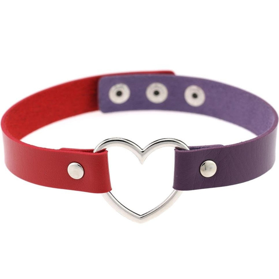 Y2k Gothic Faux Leather Choker