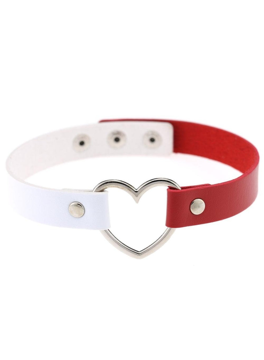 Y2k Gothic Faux Leather Choker