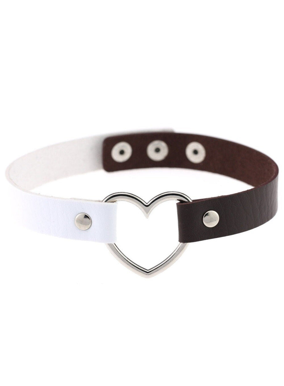 Y2k Gothic Faux Leather Choker